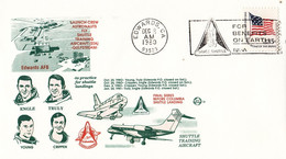 1980 USA  Space Shuttle To Practice For Shuttle Landings Commemorative Cover - America Del Nord