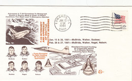 USA 1981  T-38 Intercept And Approach Of Shuttle Practice Sessions Commemorative Cover D - América Del Norte