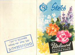 MOLINARD Sketch Parfum * Petit Calendrier Illustré 1962 * GROUSSEAU Nantes * Calendar Almanach Lafayette - Small : 1961-70