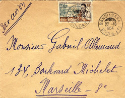 1954- Enveloppe De BANDIAGARA  Affr. à 15 F.  Pour Marseille - Andere & Zonder Classificatie