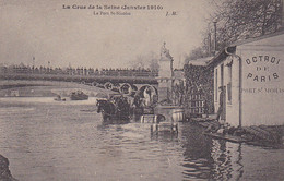 75 -- Paris -- La Crue De La Seine -- Le Port St-Nicolas  -- Octroi De Paris -- Attelage/chevaux -- Barriques --- 607 - Alluvioni Del 1910