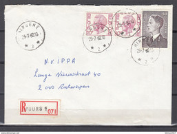 Aangetekende Brief Van Hingene (sterstempel) Naar Antwerpen - 1970-1980 Elström