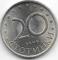 *Bulgaria 20 Stotinki  1999  Km 241  Unc - Bulgarie