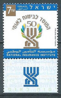 Israël YT N°1715 Institut National D'assurance (avec Tabs) Neuf ** - Unused Stamps (with Tabs)
