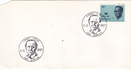 B01-247 2022 2023 2024 FDC Dynastie Royal Roi Baudouin Lunettes Grand Format Fernand Séverin 07-11--1981 Charnières !!! - 1981-1990