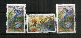 Les Feux De La St Jean & La Légende Du Pin De La Margineda.  3 Timbres Oblitérés 1 ère Qualité (valeurs Differentes) - Oblitérés