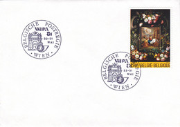 B01-247 1996 FDC Noël Tableau Peinture Daniel Seghers WIPA Wien 22-05--1980 Charnières !!! - 1981-1990