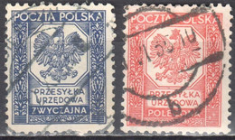 Poland 1935 Official Stamps - Mi.19-20 - Used - Officials