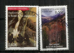 Parc Naturel Du Vall De Sorteny & La Margineda Archaeological Site , 2 Timbres Oblitérés, 1 ère Qualité - Oblitérés