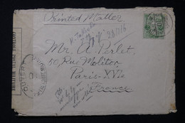 JAPON - Enveloppe Pour La France Avec Contrôle Postal Militaire En 1916 - L 83405 - Lettres & Documents
