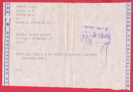 116K200 / Bulgaria 1981 Form ???  Telegram Telegramme Telegramm , Sofia - Sofia , Bulgarie Bulgarien - Briefe U. Dokumente