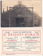 +++ Lot CPA Et Photo Carte - LOBBES - Atelier Construction BRIQUET-ROMAIN - Ferronnerie - Chaudronnerie - Publicité  // - Lobbes