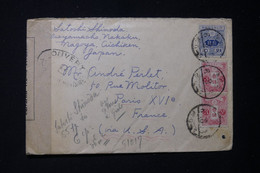 JAPON - Enveloppe De Nagoya Pour La France Via Les Etats Unis Avec Contrôle Postal, Période 1914/18 - L 83419 - Briefe U. Dokumente