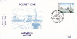 B01-247 Belgique Enveloppe 2377 FDC P944 Tourisme 07-07-1990 2000Antwerpen - 1981-1990