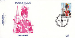 B01-247 Belgique Enveloppe 2379 FDC P946 Tourisme 07-07-1990 6280 Gerpinnes - 1981-1990