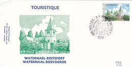 B01-247 Belgique Enveloppe 2381 FDC P948 Tourisme 07-07-1990 Bruxelles 1170 Brussel - 1981-1990