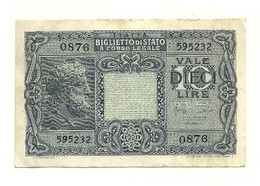 Italia - 10 Lire 1944 Luogotenenza Bolaffi     ---- - Italië – 10 Lire