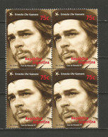 ARGENTINA ERNESTO CHE GUEVARA YVERT NUM. 1995 ** SERIE COMPLETA SIN FIJASELLOS EN BLOQUE DE 4 - Unused Stamps