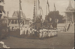 CPA Carte Photo Annotations Dos Cambodge Phnom Penh 1 12 1918 Jour Arrivée Gouverneur Général Albert Sarraut - Cambodja