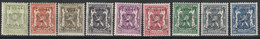 Belgie OCB 520/ 528 (**) - Typo Precancels 1936-51 (Small Seal Of The State)