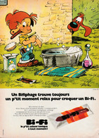 Une Publicité Bi-Fi Avec Boule Et Bill Année 1973 ( Voir Photo ). - Boule Et Bill
