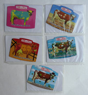 SERIE COMPLETE DE 5 Magnets VACHES ELLE & VIRE A LA MANIERE DE VOS PEINTRES PREFERES Magnet 2010 - Animals & Fauna