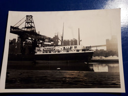 PHOTO FORD RIVIERE LA ROUGE USINE FORD NAVIRE CARGO GRUE DE PORT - Dearborn