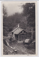 Vers Albeuve, Chapelle De L'Evi Avant L'incendie, Croix, Barlatè ( 2 Muletiers). Carte-photo - Albeuve