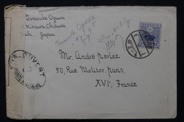 JAPON - Enveloppe De Aichi Pour La France Avec Contrôle Postal Militaire , Période 1914/18 - L 83452 - Briefe U. Dokumente