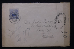 JAPON - Enveloppe Pour La France Avec Contrôle Postal Militaire, Période 1914/18 - L 83454 - Covers & Documents