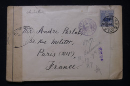 JAPON - Enveloppe De Nagoya Pour La France Via Yokohama En 1917 Avec Contrôle Postal Militaire - L 83455 - Lettres & Documents