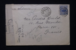 JAPON - Enveloppe Pour La France Via Osaka En 1917 Avec Contrôle Postal Militaire - L 83457 - Briefe U. Dokumente