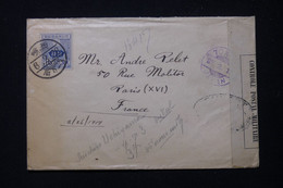 JAPON - Enveloppe Pour La France Via Tokyo Avec Contrôle Postal Militaire, Période 1914/18 - L 83458 - Brieven En Documenten