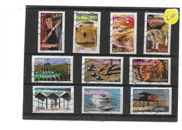 FRANCE -  TIMBRES  FRANCE  OBLITERES  "  SERIE  N°  3559  à  3568  "  PORTRAITS  DE  REGION   " - Used Stamps