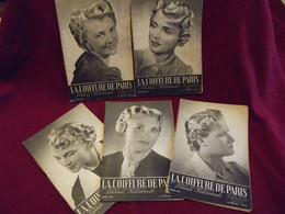 5 N° DE "LA COIFFURE DE PARIS " Journal Professionnel  1949 - Revistas