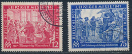 Zone A.A.S. - Foire D'automne De Leipzig 1947 YT 30-31 Obl / Allierte Besetzung - Leipziger Herbstmesse Mi.Nr. 965-966 G - Oblitérés