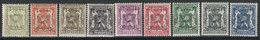 Belgie OCB 520/ 528 (**) - Typo Precancels 1936-51 (Small Seal Of The State)