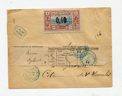 !!! PRIX FIXE : COTE DES SOMALIS, LETTRE RECO DE DJIBOUTI POUR DJIBOUTI DE 1899 AVEC ETIQUETTE - Storia Postale