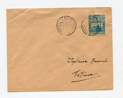 !!! MAROC, POSTE LOCALE N°156 SEUL SUR LETTRE DE TETOUAN POUR TETOUAN DE 1891 - Locals & Carriers