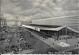 CPA-ITALIE-1960-ROME-GARE TERMINI-TRAINS-TBE - Stazione Termini