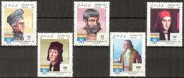 {F0407}  LABEL Discovery Of America Genova Set MNH Cinderella ! - Fantasy Labels