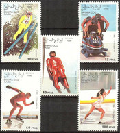 {F0411}  LABEL  Winter Olympics Albertville 1992 Set MNH Cinderella ! - Fantasy Labels