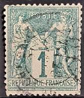 FRANCE 1876 - Canceled - YT 61 - 1c - 1876-1878 Sage (Typ I)