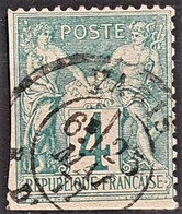 FRANCE 1876 - Canceled - YT 63 - 4c - 1876-1878 Sage (Type I)