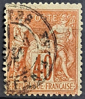 FRANCE 1878 - Canceled - YT 70 - 40c - 1876-1878 Sage (Typ I)