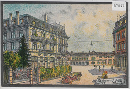 Uster - Restaurant Zur Post - Litho - Belebt - Oldtimer - Uster