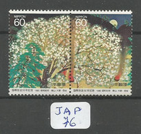 JAP YT1536+1537 En XX En Bande Horizontale Se Tenant - Unused Stamps