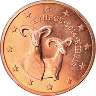 Chypre, 2 Euro Cent, 2014, SPL, Copper Plated Steel, KM:New - Chypre