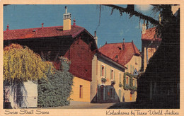 Compagnie D'aviation TWA - Swiss Street Scene - Campagne Genève - Kodachrome - Werbepostkarten