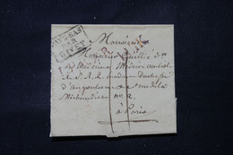 BELGIQUE / PAYS BAS - Marque Postale De Luik ( Liège ) Sur Lettre Pour Paris En 1823 - L 83517 - 1815-1830 (Holländische Periode)